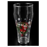 1996 Coca-Cola Santa Skiing Glass