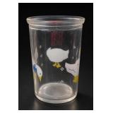 One Decorated Waterfowl Glass Tumbler
