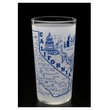 One California Souvenir Blue-and-White Design