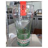 Coca-Cola Holiday Pine Tree and Holly Glass Vessel