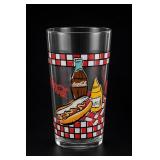 Coca-Cola Checkerboard Promotional Glass