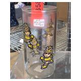 Miss Piggy Winter-Themed Decorated Glass Tumbler