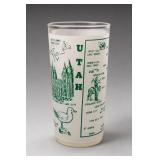 One Utah Souvenir Glass Tumbler Printed Graphics