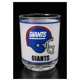 One New York Giants NFL Mobil Glass Tumbler