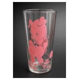 Single Pink "Friday" Decorated Glass Tumbler