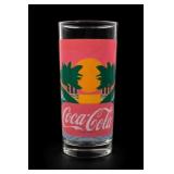 Coca-Cola Tropical Sunset Palm Tree Glass Tumbler
