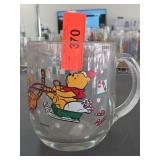 Disney A 100 Acre Holiday Winnie the Glass Mug