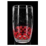 Single Decorated Clear Glass Tumbler & Silhouette