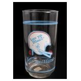 Liv ya Blue! Football Helmet Glass Tumbler