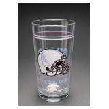 Houston Oilers Clear Glass Tumbler, Oil Derrick