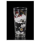 Decorated Clear Glass Tumbler Cartoon-Style Print