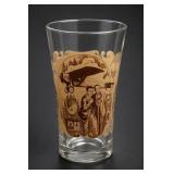 Dr Pepper Promotional Glass Automobile Scenes