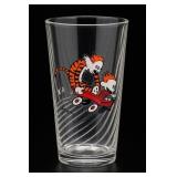 Decorated Cartoon Skateboard Clear Glass Tumbler