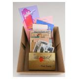 1 Lot Mixed Postcards, Greeting Cards & in Box