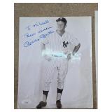 Mickey Mantle Signed New York Yankees 8 Photo, JSA
