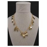 Banana Republic Gold-Tone Leaf Pendant Necklace