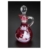 Fenton Mary Gregory Cranberry Cruet