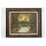 Framed Landscape Painting, Signed Pakalia
