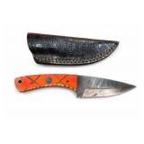 Fixed-Blade Knife w/ Fitted Patterned Blade