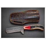 Lot of Fixed-Blade Knife and Fitted Sheath