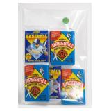 Lot of 1 Bag w/ 5 1990 Bowman/1992 Baseball Packs
