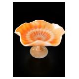 Opalescent Carnival Glass Compote