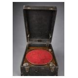 Portable PAI Phonograph in Fitted Carrying Case