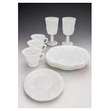 Indiana Old Colony Milk Glass Dishes