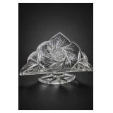 Faceted Crystal Sculpture Napkin Holder
