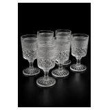 6pc Anchor Hocking Wexford Stemware Glasses