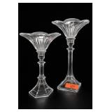 Two Pair of Godinger Shannon Crystal Compotes
