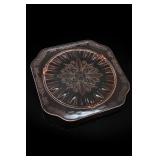 Depression Glass Square Cake Platter, 19321934