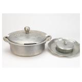 Lot of Hammered Aluminum Serving House Aluminum