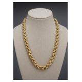 Monet Gold-Tone Braided Chain Necklace
