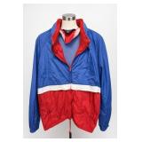 Weatherproof Hooded Windbreaker, Size L Approx