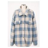 Aéropostale Plaid Pile-Fleece Jacket, Size XL