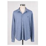 Polo Ralph Lauren Blue Dress Shirt, Size XL