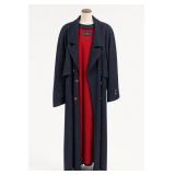 Sanyo Navy Coat w/ Red Lining, Size 12