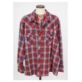 Wrangler 3XL Plaid Snap Shirt
