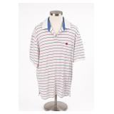 XL Striped Cotton Polo Shirt
