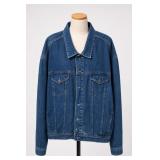 Taiwan-Made Blue Denim Jacket, Adult, Size XXL