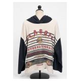 Hooded Graphic Long-Sleeve Top, Size L
