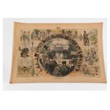 Judge A Illustrated Print Political Cartoon