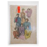 Harper's Bazar Illustrated Colored Page