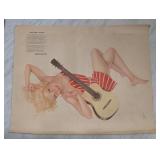 Alberto Vargas Esquire Varga Girl Song Guitar Page