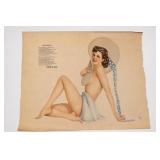 1942 Alberto Vargas Miss America Artwork