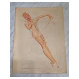 1941 George Petty Girl Pin-Up Print