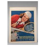 Chesterfield ABC Tennis Advertising Poster