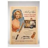 1952 Robt. Burns Errol Flynn Ad Print