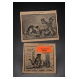 Lot of Two Harper's Print Pages